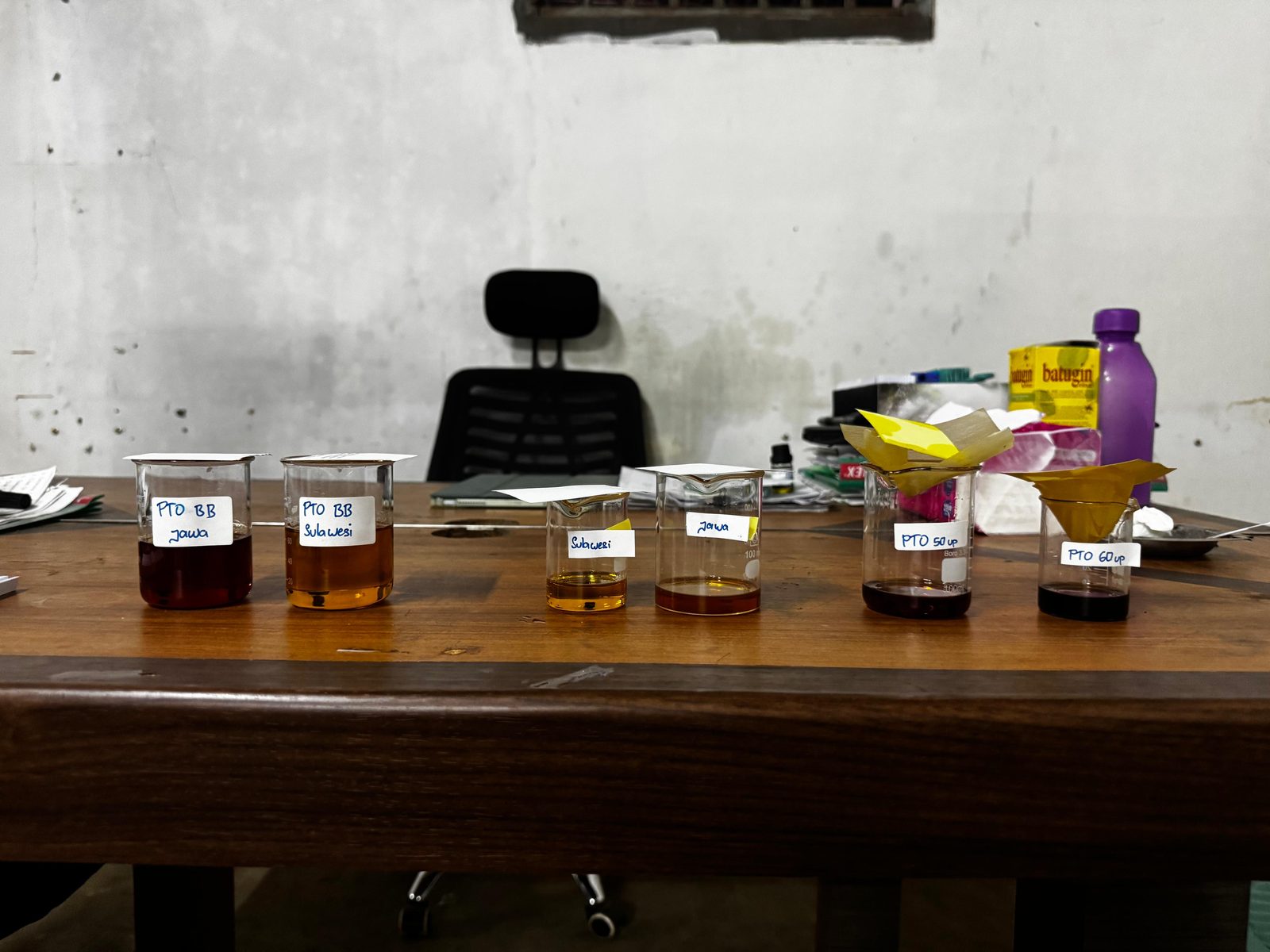 Our patchouli oil sample collection